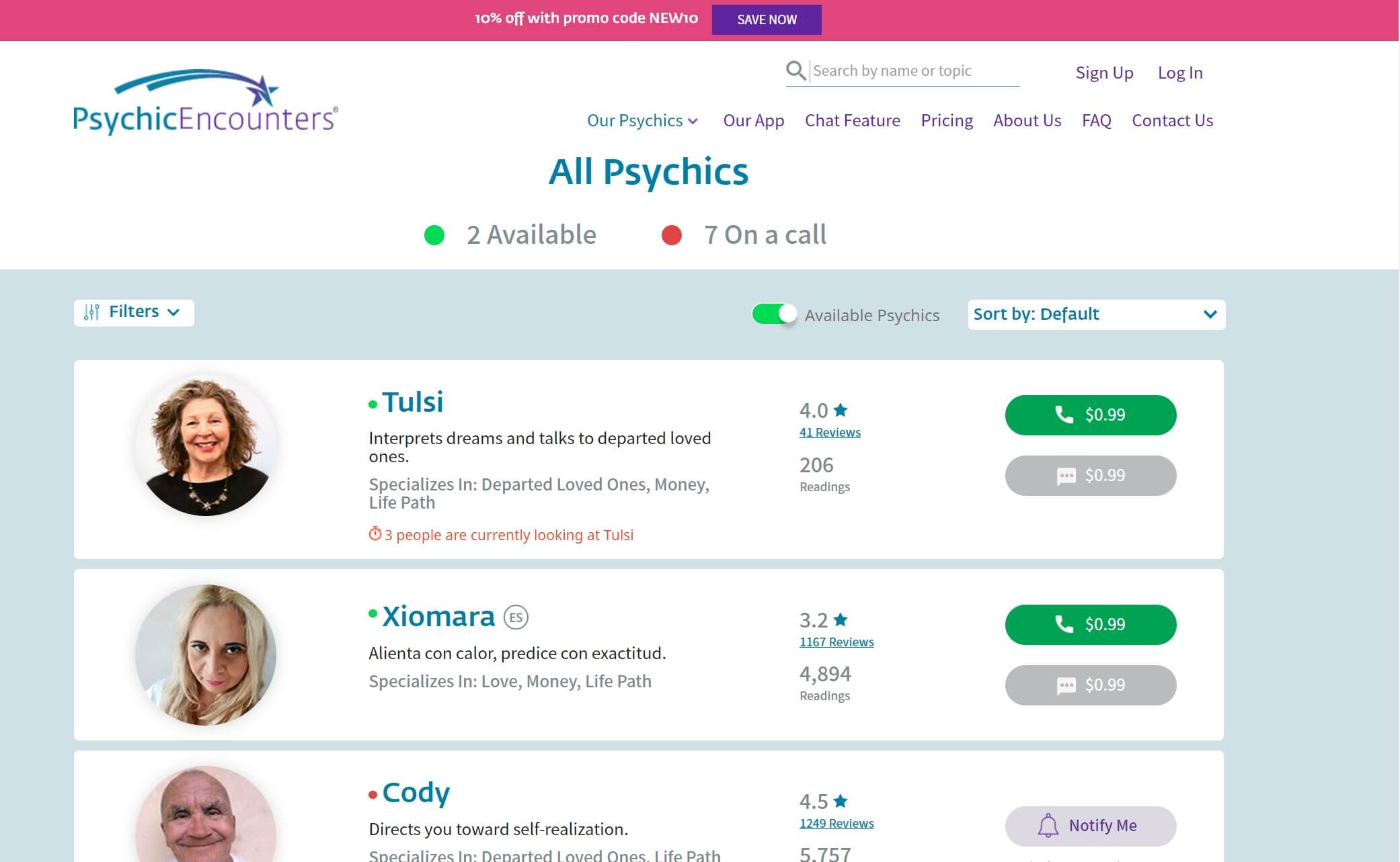 Booking an encounter with a psychic reader